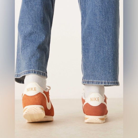 NWOT Nike Cortez Suede Sneakers in Orange and White (Never worn, brand new) - Picture 3 of 10